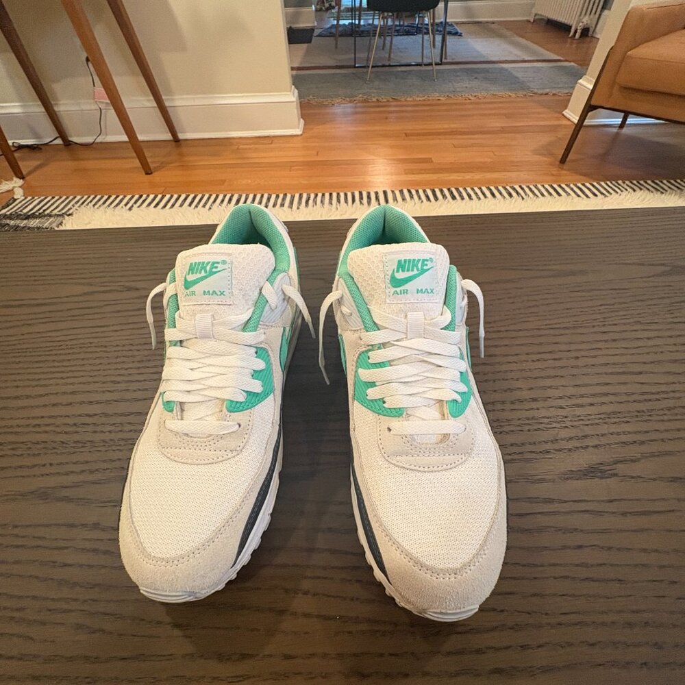 Nike Air Max 90 White Spring Green - Men's Size: 10.5 - Picture 7 of 7